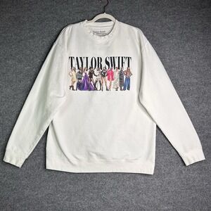 Taylor Swift Midnights Tour Pullover Sweatshirt Womens Size 2xl White‎